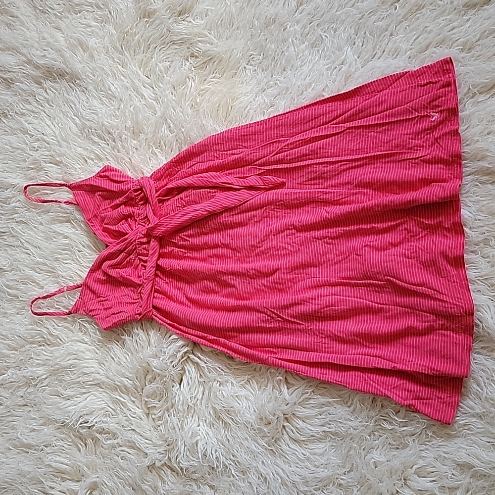 American Eagle Outfitters Babydoll Pink Striped Dress - Picture 1 of 10